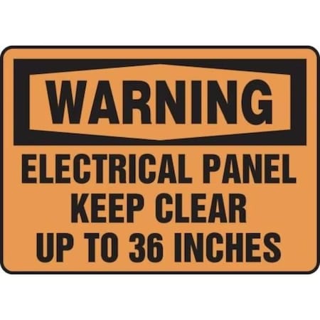 Accuform OSHA WARNING SAFETY SIGN ELECTRICAL FRMELC309VP FRMELC309VP